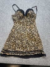 Marilyn Monroe Intimates Animal Print Lingerie Top Teddy Woman&#39;s Size M KG JD - £11.77 GBP