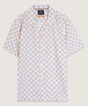 Men&#39;s Orange Big Geo Camp Shirt (M) - $29.70