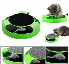 Kitten Cat Upgraded Catch The Mouse Toy Interactive Rotating Mouse Moving Toy - £8.39 GBP