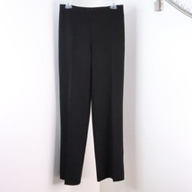 Joseph Ribkoff Canada Womens 6 Black Straight Leg Flat Front Trouser Dre... - $35.00