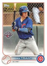 2022 Topps Pro Debut #PD1 James Triantos RC Rookie Card Chicago Cubs ⚾ - £0.69 GBP