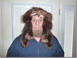 (AK-Hat-1) Mountain Man taxidermy Wolverine fur hat full pelt Trapper wo... - $1,017.34