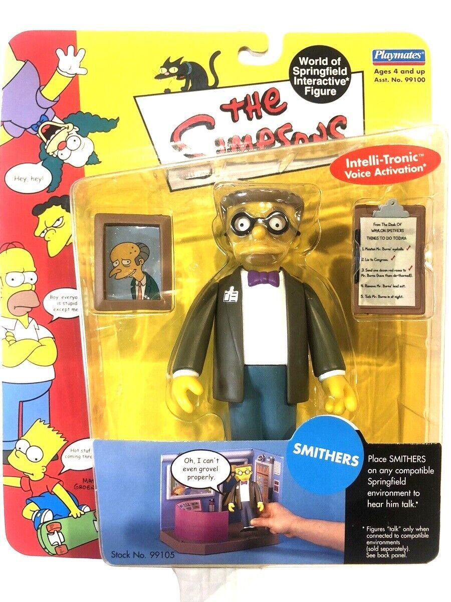The Simpsons Smithers Series 1  World of Springfield Action Figure Playmates - $23.36