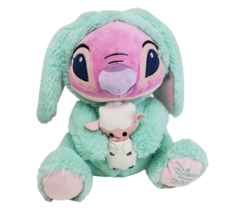 Disney Store 2019 Lilo + Stitch Pink Easter Angel Bunny Stuffed Animal Plush Toy - £36.81 GBP