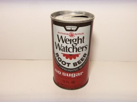 1974 WEIGHT WATCHERS ROOT BEER 12 oz STEEL CAN,  ST. PAUL MINN  VINTAGE - £11.75 GBP