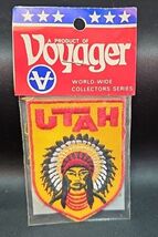 Vintage Voyager UTAH Embroidered Sew On Patch World Wide Collectors Seri... - $22.54 CAD