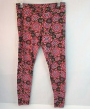 New Lularoe Tall &amp; Curvy Leggings With Pink, Blue &amp; Yellow Floral Design - £11.59 GBP