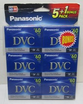 6 Pack Panasonic DVC SP/60 min LP/90 min Digital Video Cassettes - $23.74