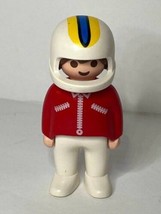 Vintage 1993 Playmobil 1-2-3 Geobra Toy from 6711 Race Car Driver Figure... - £7.71 GBP