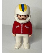 Vintage 1993 Playmobil 1-2-3 Geobra Toy from 6711 Race Car Driver Figure... - £7.72 GBP