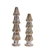 White Washed Wooden Pine Tree (Set of 2) - $84.26 CAD