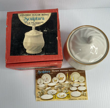 Vintage Sculptura Hearthside Stoneware Dinnerware Sugar Bowl made in Japan - £8.49 GBP