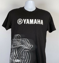 Yamaha FX  Factory Effex Motorcycle T Shirt Mens Medium Cotton Black White Logo - £18.51 GBP