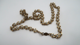 Vintage Gold Faux Pearl NAPIER Chain Necklace 24&quot; x 8mm - £15.53 GBP