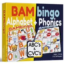 Alphabet Bingo And Cvc Words Phonics Bingo - Learning Letter Recognition And Mat - £32.23 GBP