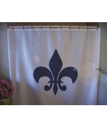 Shower Curtain fleur de lis lily heraldry France Quebec - £55.94 GBP