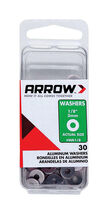 Arrow 1/8 in. D Aluminum Flat Washers Silver 30 pk - $5.95