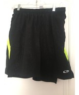 Champion Men&#39;s Black &amp; Green Athletic Shorts Drawstring Size M - £41.20 GBP