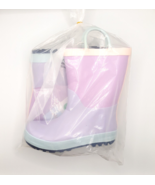 Girls Ali Colorblock Rain Boots - Cat and Jack (Size 10) Purple - NEW!!! - £14.60 GBP