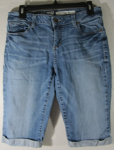 DKNY Jeans Ludlow Capri Jean Shorts Womens Mid Rise Denim Medium Wash Si... - $5.44