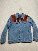 Vtg Denim &amp; Co. Denim Jacket Womens S Western Southwest 90&#39;s Cowboy - £29.25 GBP