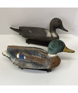 Lot of 2 Vintage Flambeau Mallard Pintail Hen Duck Decoy Plastic No weights - £12.52 GBP