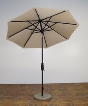 7.5 x 8 ft. Rib Premium Market Umbrella - Licorice Frame, Antique Beige Cano - £213.57 GBP