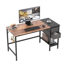 Office Desk, Computer Desk With Drawers 47&quot; Study Writing Desks For Home With St - £103.10 GBP