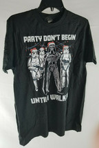 NWOT Star Wars Party Don&#39;t Begin Darth Vader Storm Trooper Christmas t-shirt M - £9.63 GBP