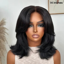 Bob Wig Human Hair 13x4 HD Lace Front Wigs Wig Cap 12inches United States - $69.30