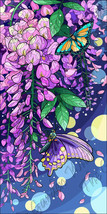 Lilacs and Butterflies Phone Wallpaper Art - $2.49