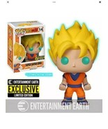 Dragon Ball Z- Super Saiyan Goku Glow in Dark Exclusive #14 Funko Pop!  - £11.58 GBP