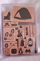 Stampin' UP! Roughing It Mounted Rubber Stamp Set 1998 - £27.32 GBP