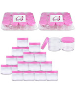 Beauticom (36 Pcs) 60G Quality Round Leak Proof Clear Jar Container W/ P... - £62.61 GBP