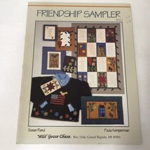 Friendship Sampler Quilt Pattern Applique Wild Goose Chase Book Rand Kem... - $9.89
