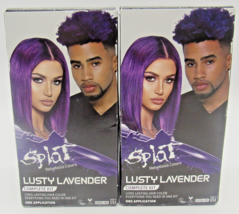 LOT OF 2 Splat Rebellious Colors Complete Hair Kit Lusty Lavender, 1 Application - £17.55 GBP