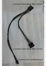 DELL ECT QCT FCS QBT QVT 1250 1260 2.5 3.5 HDD Drive double 2 POWER SATA... - $7.00