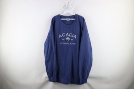 Vtg 90s Streetwear Mens 2XL Spell Out Bicycle Acadia National Park Sweatshirt - $54.40