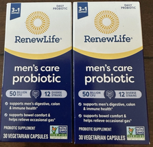 2x RenewLife Men’s Care Probiotic 50 Billion CFU 60 cap exp 2/26 - $21.78
