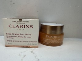 Clarins Extra Firming Jour Wrinkle Control Firming Day Cream NIB 1.7 oz SPF15 - $35.63