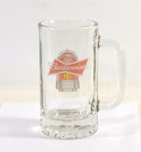Budweiser Beer Mug Clear Glass Vintage - $11.85