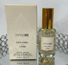 DefineMe Sofia Isabel Citrine Crystal Infused Natural Perfume Mist 0.95 oz NIB - £38.38 GBP