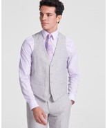 Bar III Men's Slim Fit Linen Suit Vest in Gray-Large 40-42R - €20,45 EUR