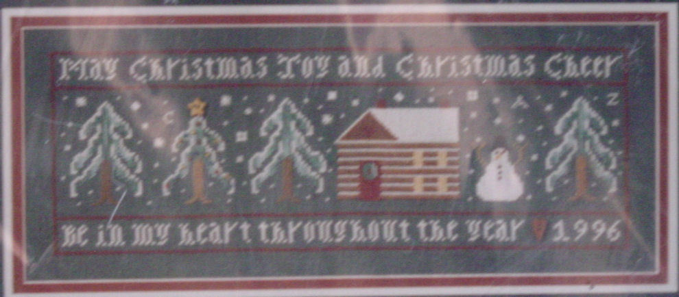 Counted Cross Stitch Pattern "Christmas Cheer"  190 stiches x 72 stitches 32 ct - $5.69