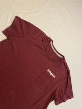 Patagonia Ritz Roy Far Out Organic Cotton Pocket T-shirt Women’s Small Maroon  - £15.21 GBP