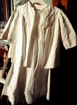 Girls White Slip Dress with handmade Jacket Vintage - £15.63 GBP