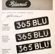 1954 Bluemel&#39;s License Earls Court Advertisement Motor Show Automobilia ... - £19.70 GBP