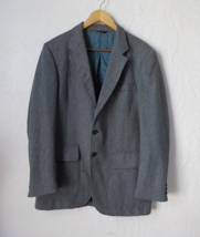 VTG Amalgated Union Workers of America Gray Wool Suit Blazer Jacket Men Chest 48 - £21.33 GBP