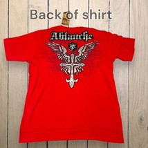 Winged Cross Red T Shirt Sz XL Ablanche Y2K Vintage New With Tags - £39.47 GBP