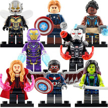 8pcs/set Avengers Endgame Shuri Gamora Pepper Potts Wasp Falcon Minifigures New - $16.99